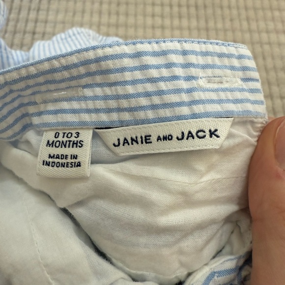 Janie & Jack Seersucker Blue Tank - Picture 3 of 3